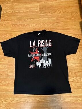 Rage Against the Machine T-Shirt- July 30th 2011 L.A. Rising Concert Size XXL.
